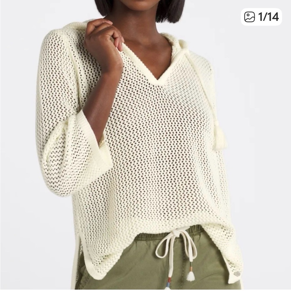 Roxy after Beach cream knit sweater
